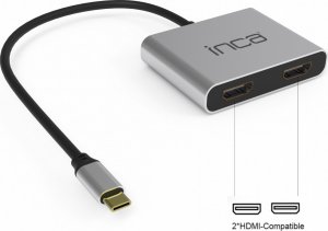 HUB USB Inca INCA Adapter ITPC-4 Typ C > 2xHDMI 4K30Hz,1xUSB-A,1xUSB-C 2