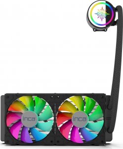 Chłodzenie wodne Inca INCA ISS-02XN CPU LIQUID Kühler 2 x 120 mm PWM-Lüfter 2