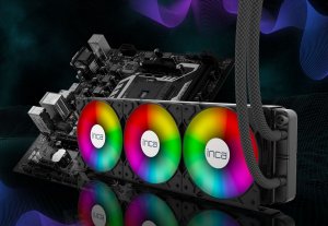 Chłodzenie wodne Inca INCA ISS-03XN CPU LIQUID Kühler 3 x 120 mm PWM-Lüfter 9