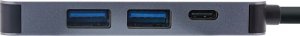 HUB USB InLine INLINE Multifunktions-HUB USB 3.2 Gen.1 2x USB-A 5Gbps HDMI 4K 30Hz USB Type-C PD 87W aluminium grau 3