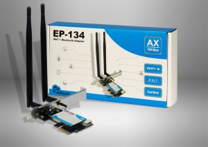 Karta sieciowa Inter-Tech INTER-TECH EP-134 Wi-Fi 6 PCIe Adapter 600Mbps BT 5.2 3