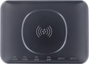 Ładowarka InLine InLine® Qi powerstation multiport, power supply, charger, 4x USB Type-C, 2x USB Type A, GaN, 100W, Wireless Charging 15W, black 6