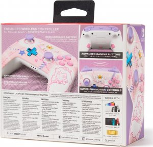 Pad PowerA PowerA SWITCH Pad bezprzewodowy Enhanced Princess Peach Plaid 12