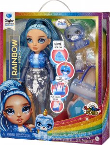 MGA Rainbow High Fashion - Błyszcząca lalka Skyler Bradshaw + zwierzątko i slime 120216 12