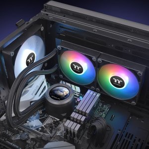 Chłodzenie wodne Thermaltake Thermaltake TH240 V2 Ultra ARGB Sync All-In-One Liquid Cooler, water cooling (black) 6