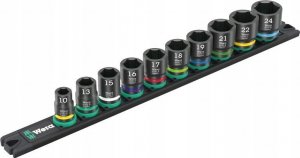 Wera Wera 9607 Nut magnetic strip B Impaktor 1 socket wrench set 3/8 (black/green, 10 pieces, for impact wrenches) 1