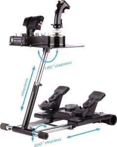 Wheel Stand Pro Wheel Stand Pro Deluxe V2, mount (black, Thrustmaster Hotas Warthog and Saitek X52/Pro, X55, X56, X65) 4