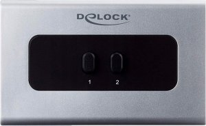 Delock DeLOCK switch jack 3.5mm 2 port manual bidirectional, switch (grey/black) 13