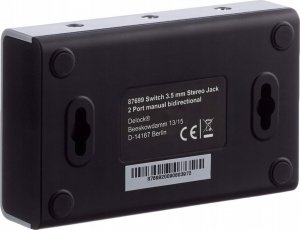 Delock DeLOCK switch jack 3.5mm 2 port manual bidirectional, switch (grey/black) 4