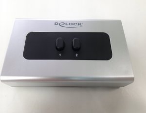 Delock DeLOCK switch jack 3.5mm 2 port manual bidirectional, switch (grey/black) 5