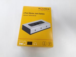 Delock DeLOCK switch jack 3.5mm 2 port manual bidirectional, switch (grey/black) 9
