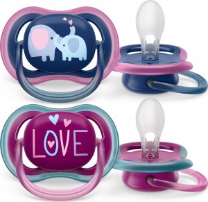 Avent Smoczek Ultra Air 18m+ słoń/love 2 szt. 10