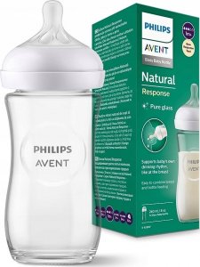Avent SCY933/01-RESPONSYWNA BUTELKA SZKLANA 240ML 12