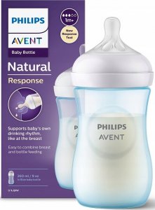 Avent AVENT SCY903/21-RESPONSYWNA BUTELKA NATURAL 260ML NIEBIESKA 1