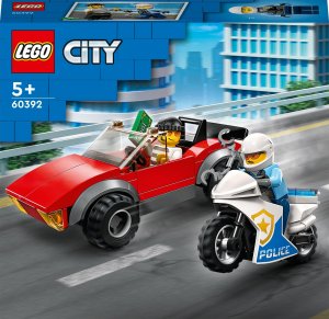 LEGO City Motocykl policyjny – pościg za samochodem 6szt. (60392) 1