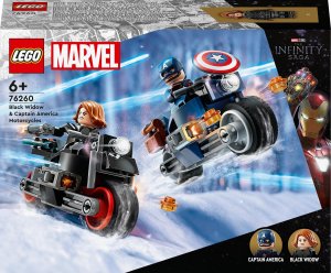 LEGO Marvel Motocykle Czarnej Wdowy i Kapitana Ameryki 4szt. (76260) 1