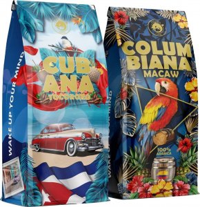 Kawa ziarnista Blue Orca Coffee KAWA ZIARNISTA 2KG ZESTAW - ŚWIEŻO PALONA - Cubana +Macaw -Blue Orca Coffee 1