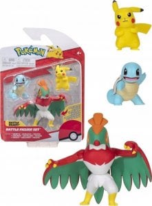 Figurka Jazwares Figurka Pokemon Squirtle Hawlucha Pikachu 1