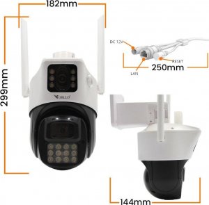 Kamera IP ORLLO Kamera IP Orllo Z19 dual obrotowa zewnętrzna Wi-Fi 2Mpx 2