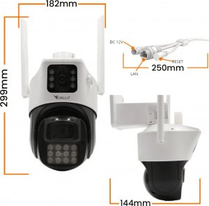 Kamera IP ORLLO Kamera IP Orllo Z19 dual obrotowa zewnętrzna Wi-Fi 2Mpx 8