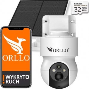 Kamera IP ORLLO Kamera IP Orllo E7 PRO SIM solarna zewnętrzna bezprzewodowa obrotowa 3MP + Karta SD 32Gb 1