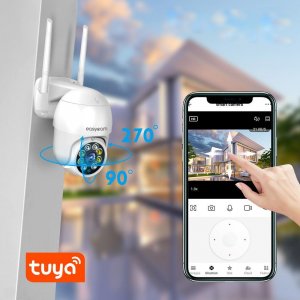 Kamera IP EASYCAM Kamera IP EasyCam obrotowa zewnętrzna WiFi Tuya 8MP 4 x zoom EC-8PT4L4IR 15