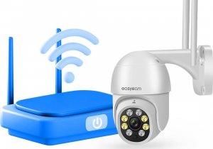 Kamera IP EASYCAM Kamera IP EasyCam obrotowa zewnętrzna WiFi Tuya 8MP 4 x zoom EC-8PT4L4IR 5