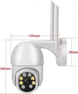 Kamera IP EASYCAM Kamera IP EasyCam obrotowa zewnętrzna WiFi Tuya 8MP 4 x zoom EC-8PT4L4IR 7