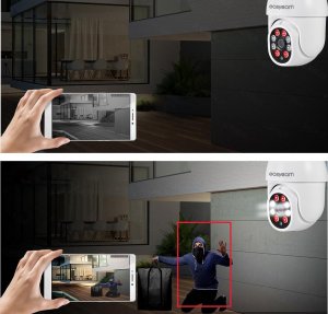 Kamera IP EASYCAM Kamera IP EasyCam obrotowa zewnętrzna WiFi Tuya 8MP 4 x zoom EC-8PT4L4IR 10