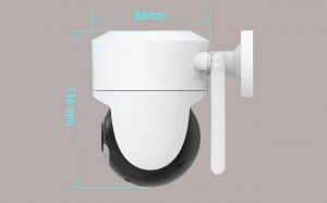 Kamera IP EASYCAM Kamera IP EasyCam obrotowa zewnętrzna WiFi Tuya 5MP 4 x zoom EC-5PT4DL 15