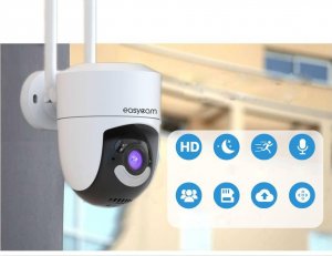 Kamera IP EASYCAM Kamera IP EasyCam obrotowa zewnętrzna WiFi Tuya 5MP 4 x zoom EC-5PT4DL 8