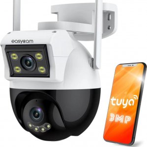 Kamera IP EASYCAM Kamera IP EasyCam obrotowa zewnętrzna dual WiFi 4MP (2MP + 2MP) 4x zoom Tuya EC-4PTZ8DL 1