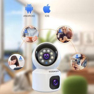 Kamera IP EASYCAM Kamera IP EasyCam obrotowa wewnętrzna dual WiFi Tuya 4MP (2MP + 2MP) EC-4PT2DL-FL 2