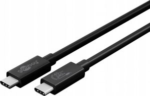 Kabel USB USB-C - USB-C 0.7 m Czarny (RB61716) 3