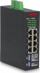 Switch Roline Przemysłowy przełącznik Gigabit Ethernet ROLINE, 8 portów, zarządzany przez Internet 1
