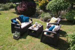 Curver Corfu Box grafit - meble ogrodowe ze skrzynią na poduszki meblobranie 22