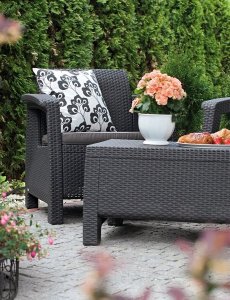 Curver Corfu Box grafit - meble ogrodowe ze skrzynią na poduszki meblobranie 31