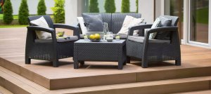 Curver Corfu Box grafit - meble ogrodowe ze skrzynią na poduszki meblobranie 36