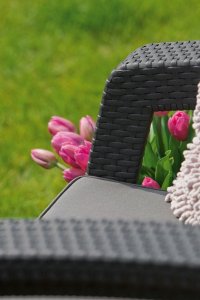 Curver Corfu Box grafit - meble ogrodowe ze skrzynią na poduszki meblobranie 40