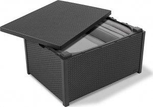 Curver Corfu Box grafit - meble ogrodowe ze skrzynią na poduszki meblobranie 4