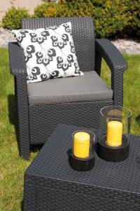 Curver Corfu Box grafit - meble ogrodowe ze skrzynią na poduszki meblobranie 47