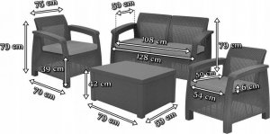 Curver Corfu Box grafit - meble ogrodowe ze skrzynią na poduszki meblobranie 6