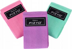 Fizyo ZESTAW 3x MOCNE GUMY DO ĆWICZEŃ OPASKI MATERIAŁOWE OPOROWE TAŚMY FITNESS 13