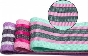 Fizyo ZESTAW 3x MOCNE GUMY DO ĆWICZEŃ OPASKI MATERIAŁOWE OPOROWE TAŚMY FITNESS 6