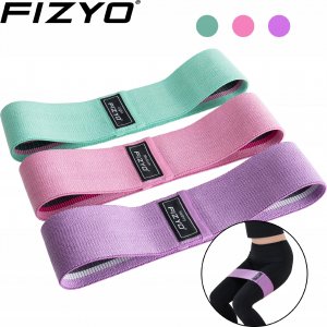 Fizyo ZESTAW 3x MOCNE GUMY DO ĆWICZEŃ OPASKI MATERIAŁOWE OPOROWE TAŚMY FITNESS 7