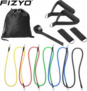 Fizyo ZESTAW 5 GUM OPOROWYCH DO ĆWICZEŃ gumy WORKOUT BANDS FITNESS WYSOKA JAKOŚĆ 3
