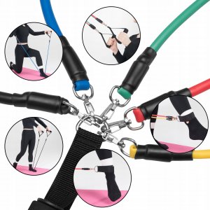 Fizyo ZESTAW 5 GUM OPOROWYCH DO ĆWICZEŃ gumy WORKOUT BANDS FITNESS WYSOKA JAKOŚĆ 5