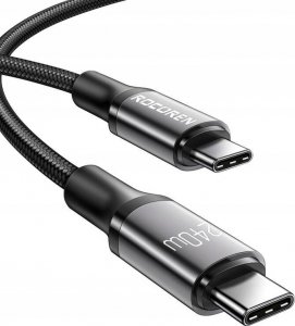 Kabel USB Rocoren USB-C - USB-C 3 m Czarny 2