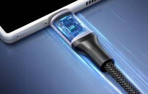 Kabel USB Rocoren USB-C - USB-C 3 m Czarny 4