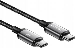 Kabel USB Rocoren USB-C - USB-C 3 m Różowy 2